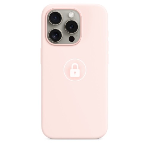 Phone Case "Silicone Case v2" for iPhone 15 Pro Max / Light Pink / in package