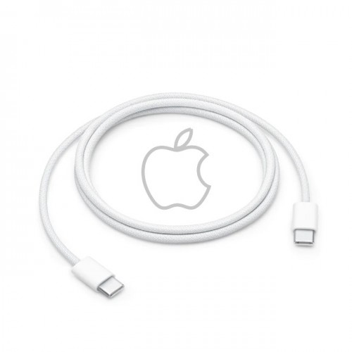USB-kaapeli Apple Woven MQKJ3ZM/A valkoinen 100cm Type-C / Type-C / 100% aito / (A2795)