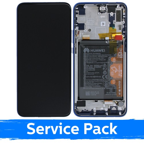 LCD-näyttö Huawei P Smart Z kehyksellä / Safiirinen sininen / (Service Pack)