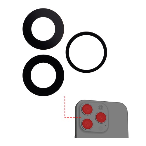 Rear Camera Lens Compatible With Apple iPhone 15 Pro back camera lens (3pcs) / PREMIUM /