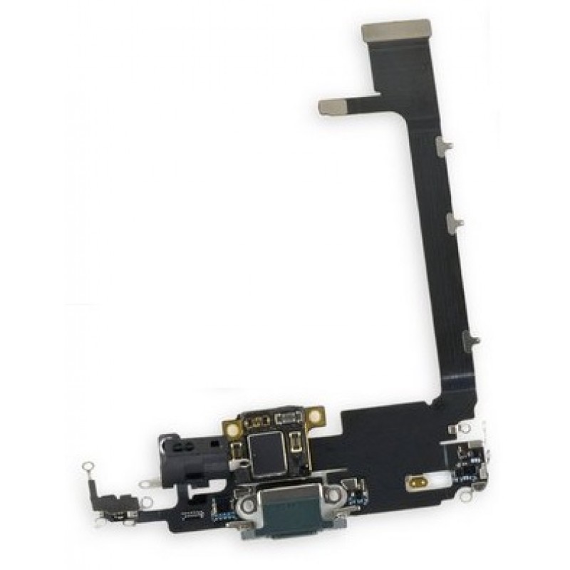 Flex for iPhone 11 Pro Max for charging connector with microphone Midnight Green original (used Grade A)
