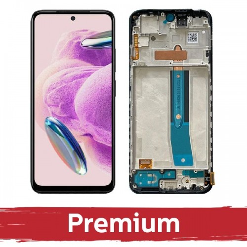 LCD Display Compatible With Xiaomi Redmi Note 12S Black with Frame / OEM