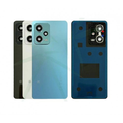 Back Cover Compatible With Xiaomi Redmi Note 12 5G / Mystique Blue / (with camera lens) HQ