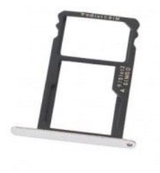 SIM card holder Huawei Honor 7 silver (white) original (service pack)