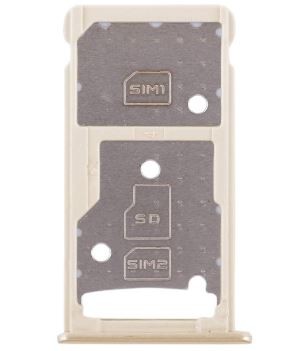 SIM-kortin pidike Huawei Honor 5C/Honor 7 Lite kultainen alkuperäinen (service pack)