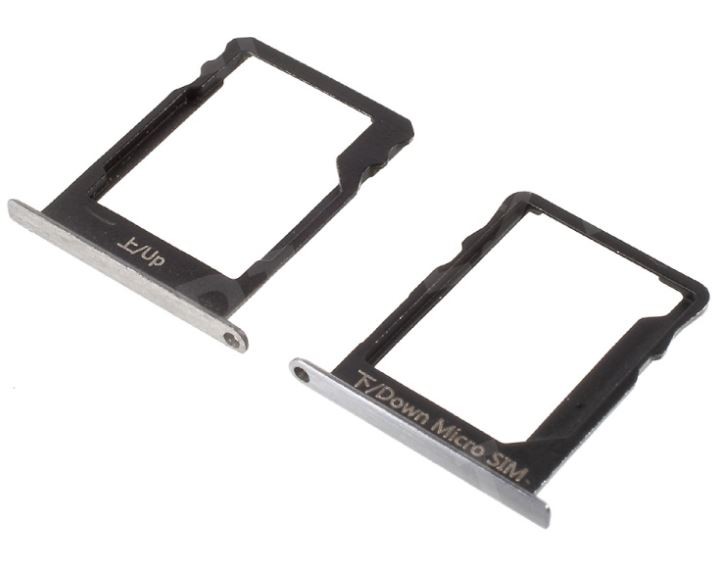 SIM-kortin pidike Huawei P8 Lite hopeinen (valkoinen) 2 kpl alkuperäinen (service pack)