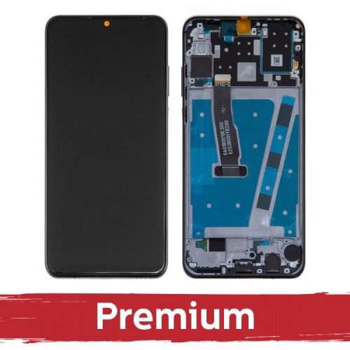 LCD-näyttö yhteensopiva Huawei P30 Lite kehyksellä / Midnight Black / OEM