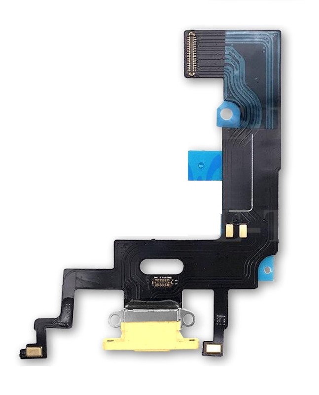 Flex iPhone XR latausliittimen mikrofonilla keltainen ORG