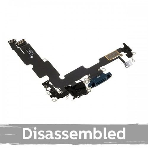 Lataausportti yhteensopiva iPhone 14 Plus Flex-kaapelilla / Midnight / (100% alkuperäinen / purettu)