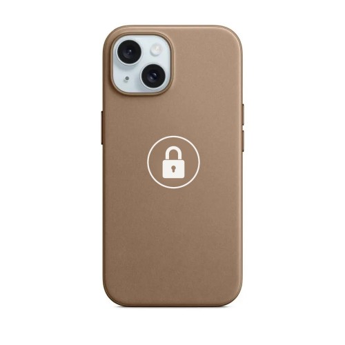 Phone Case "FineWoven" for iPhone 15 / Taupe / in package