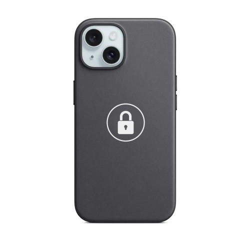 Phone Case "FineWoven" for iPhone 15 Plus / Black / in package