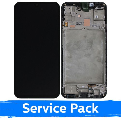 LCD Display Compatible With Samsung A155 A15 4G / A156 A15 5G Black With Frame (Service Pack)