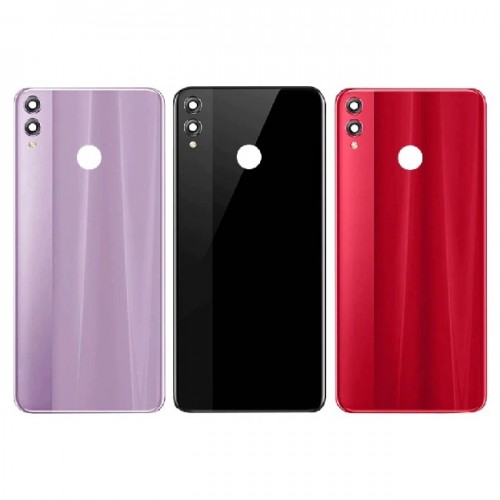 Back Cover Compatible With Huawei Honor 8X / Red / (with camera lens) HQ