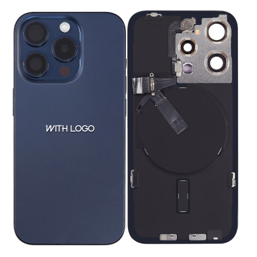 Takakansi yhteensopiva iPhone 15 Pro / Blue Titanium / (kaikki osat mukana) / OEM
