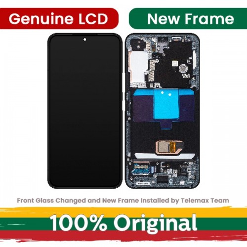 LCD-näyttö yhteensopiva Samsung S901 S22 kehyksellä / Phantom Black / (Renewed: Telemax)