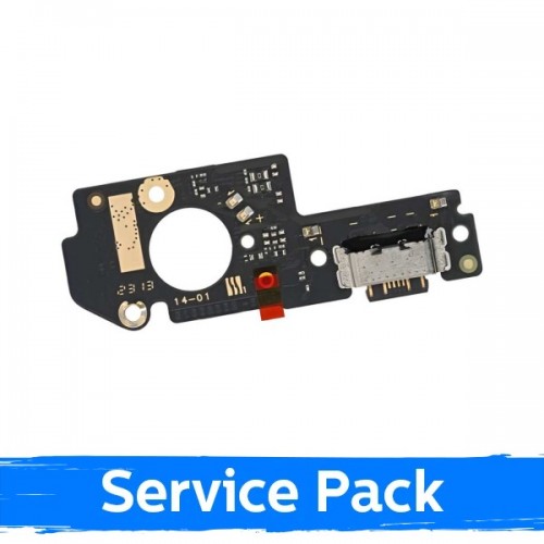 Charging Port Compatible With Xiaomi Poco X5 5G with Flex / Plata (Service Pack)