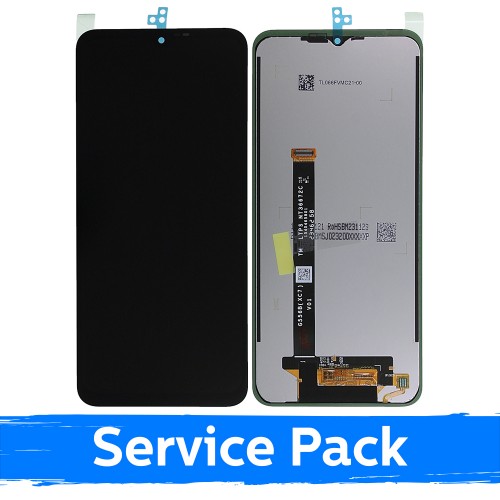 LCD-näyttö yhteensopiva Samsung G556 Xcover 7 musta (Service Pack)