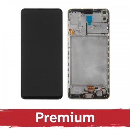 LCD Display Compatible With Samsung A217 A21s Black with Frame OEM