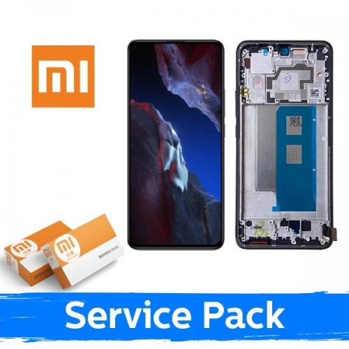 LCD Display Compatible With Xiaomi Poco F5 5G With Frame / Blue / (Service Pack)