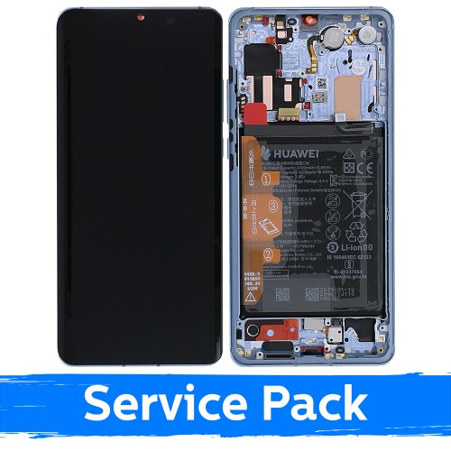 LCD-näyttö, yhteensopiva Huawei P30 Pro kanssa, kehyksellä / Breathing Crystal / (Service Pack)
