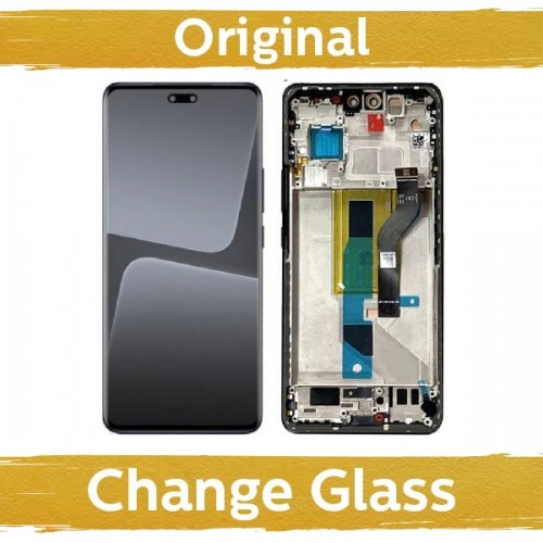 LCD-näyttö, yhteensopiva Xiaomi 13 Lite kehyksellä / musta (Uusittu: Kiina)