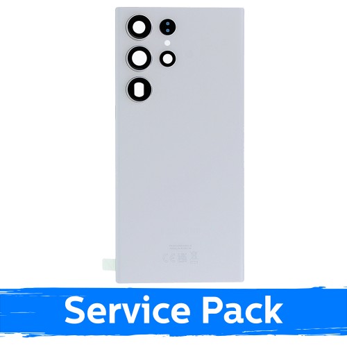 Back Cover Compatible With Samsung S918 S23 Ultra / Cream / (Service Pack)