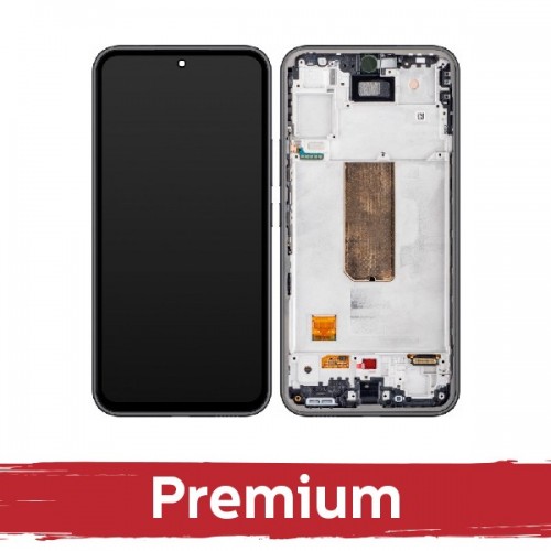 LCD-näyttö, yhteensopiva Samsung A546 A54 5G kehyksellä / musta / OEM