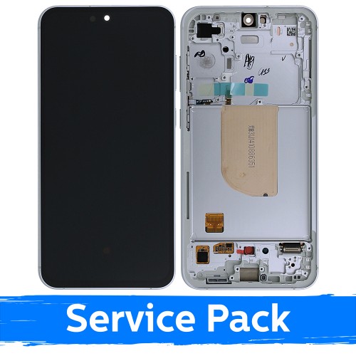 LCD-näyttö, yhteensopiva Samsung S711 S23 FE kehyksellä / Cream (Mint/Graphite/Purple/Indigo/Tangerine) (Service Pack)