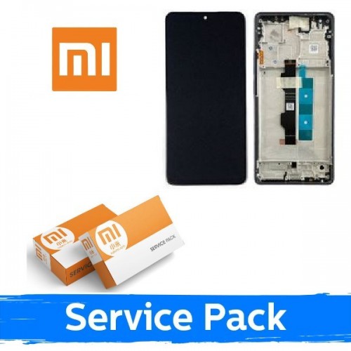 LCD Display Compatible With Xiaomi Poco M6 Pro 4G / Redmi Note 13 Pro 4G With Frame / Purple / (Service Pack)
