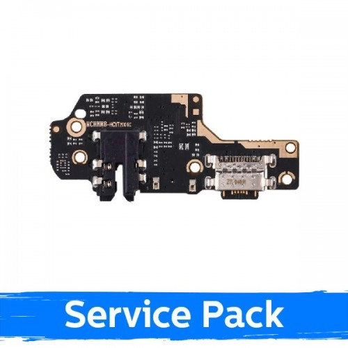 Charging Port Compatible With Xiaomi Redmi Note 8 (Note 8 2021) with Flex / Plata (Service Pack)