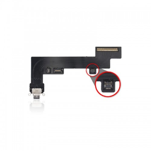 Charging Port Compatible With iPad 10.9'' (2022) with Flex / WHITE / OEM (LTE vers.)