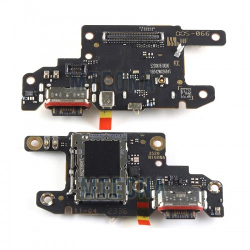 Charging Port Compatible With Xiaomi Poco X6 5G with Flex / Plata OEM