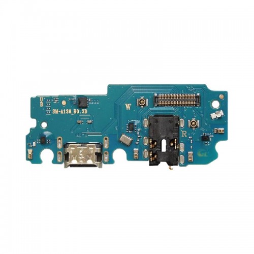 Charging Port Compatible With Samsung A136 A13 5G with Flex / Plata OEM