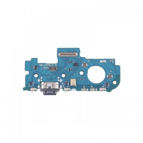 Charging Port Compatible With Samsung A356 A35 5G with Flex / Plata OEM