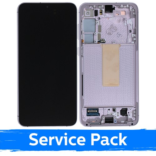 LCD Display Compatible With Samsung S916 S23 Plus With Frame / Lavender / (Service Pack)