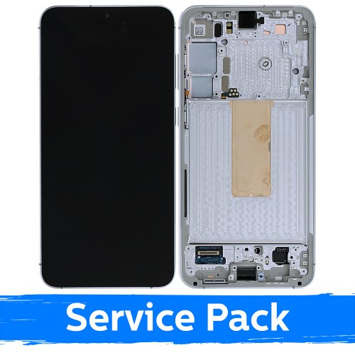LCD Display Compatible With Samsung S916 S23 Plus With Frame / Lime / (Service Pack)