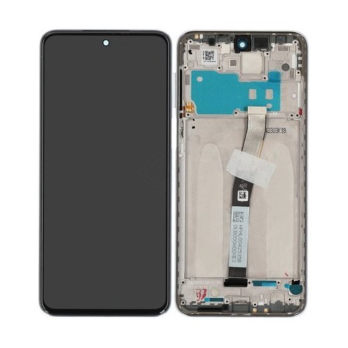 LCD-näyttö Xiaomi Redmi Note 9 Pro/Note 9S kosketusnäytöllä ja kehyksellä valkoinen alkuperäinen (service pack)