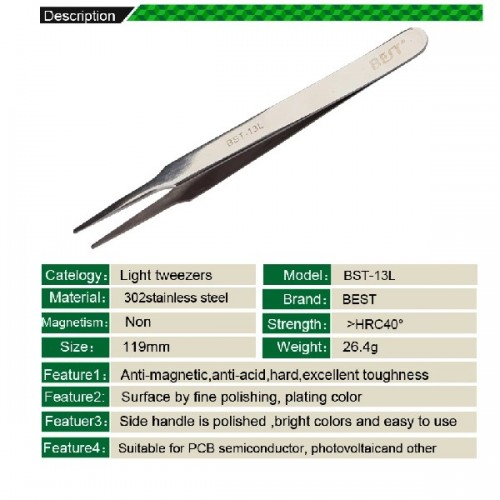 Pinsetit Best BST-13L