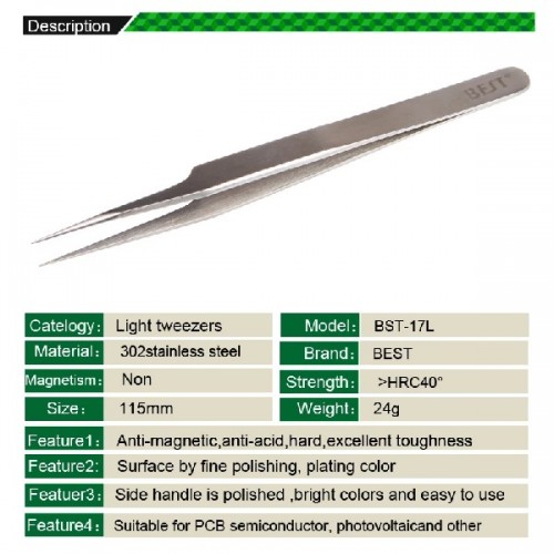 Pinsetit Best BST-17L