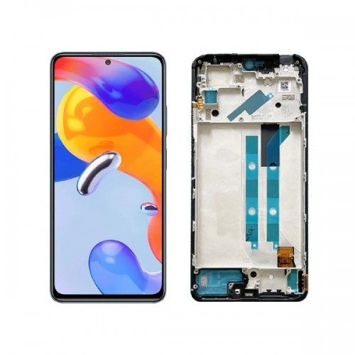 LCD Display Compatible With Xiaomi Redmi Note 12 Pro 4G Black with Frame HQ