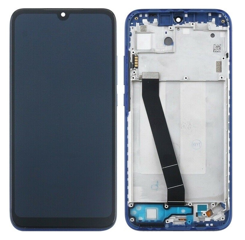 LCD-näyttö Xiaomi Redmi 7 kosketusnäytöllä ja kehyksellä sininen alkuperäinen (huoltopakkaus)