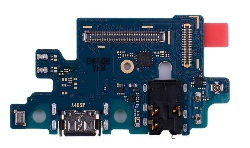 Flex Samsung A405 A40 2019 liittimelle, mikrofonille, kuulokepistokkeelle alkuperäinen (käytetty Grade A)