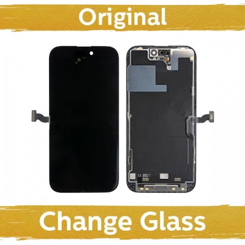 LCD-näyttö yhteensopiva iPhone 14 Pro musta (Renewed: China)