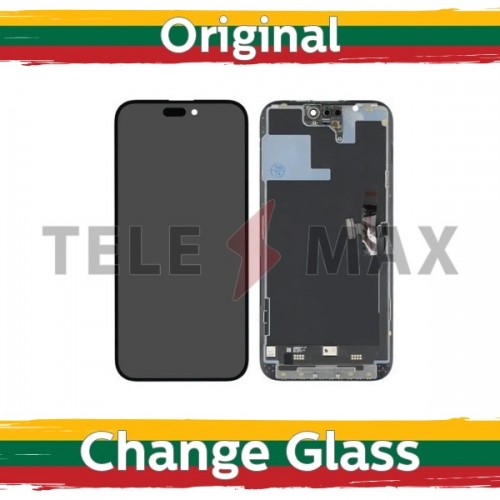 LCD-näyttö yhteensopiva iPhone 15 Pro Max musta (Renewed: Telemax)