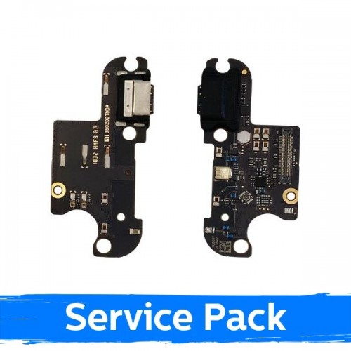 Charging Port Compatible With Xiaomi Mi 8 Lite with Flex / Plata (Service Pack)
