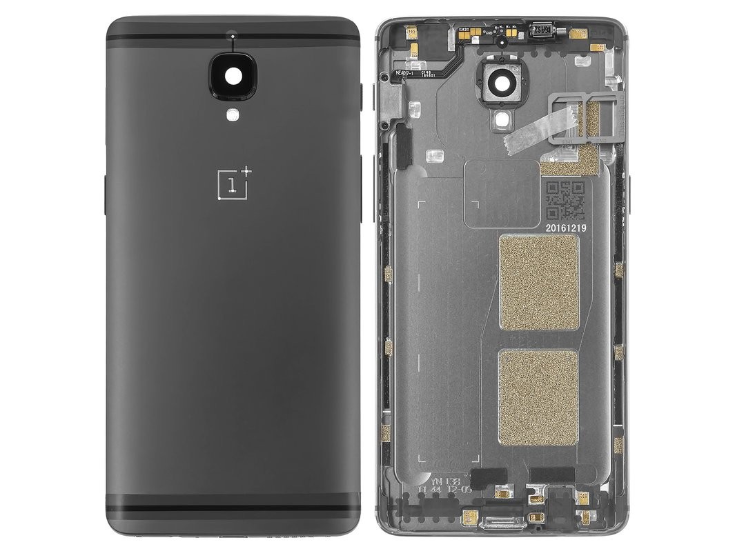 Takakansi OnePlus 3/3T musta alkuperäinen (käytetty Grade B)