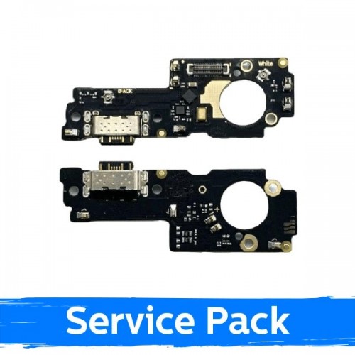 Charging Port Compatible With Xiaomi Poco M4 5G with Flex / Plata (Service Pack)