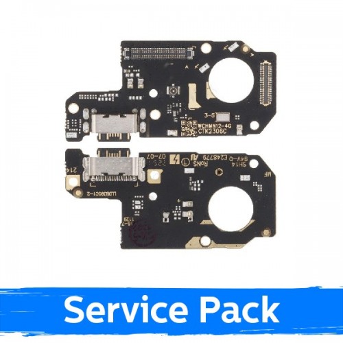 Latauspaikka yhteensopiva Xiaomi Redmi Note 12 4G flex-kaapelilla / Plata (Service Pack)