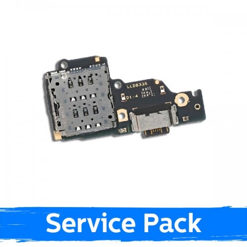 Charging Port Compatible With Xiaomi Redmi Note 13 4G with Flex / Plata (Service Pack)