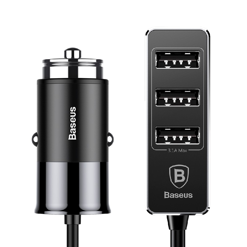 Autolaturi Baseus CCTON-01 (4xUSB 5.5A) musta